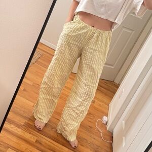 aerie seersucker poplin pj pants